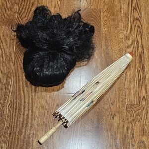 Chasing Fireflies Lotus Blossom parasol & Kimono Princess wig